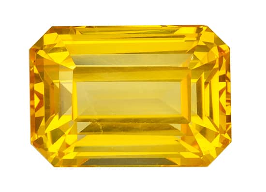 Yellow sapphire gemstone, a precious gemstone